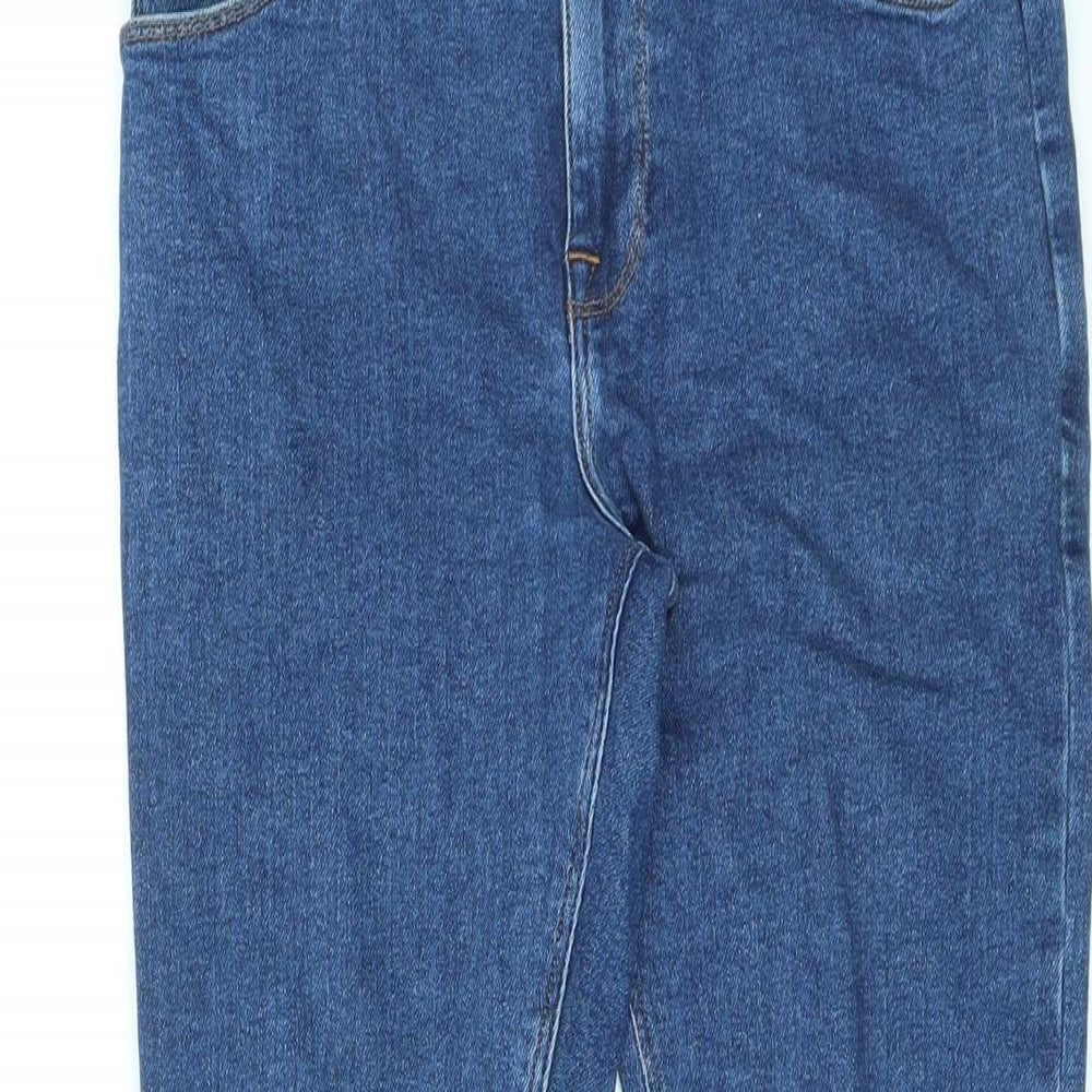 ASOS Womens Blue Cotton Tapered Jeans Size 30 in L32 in Regular Zip