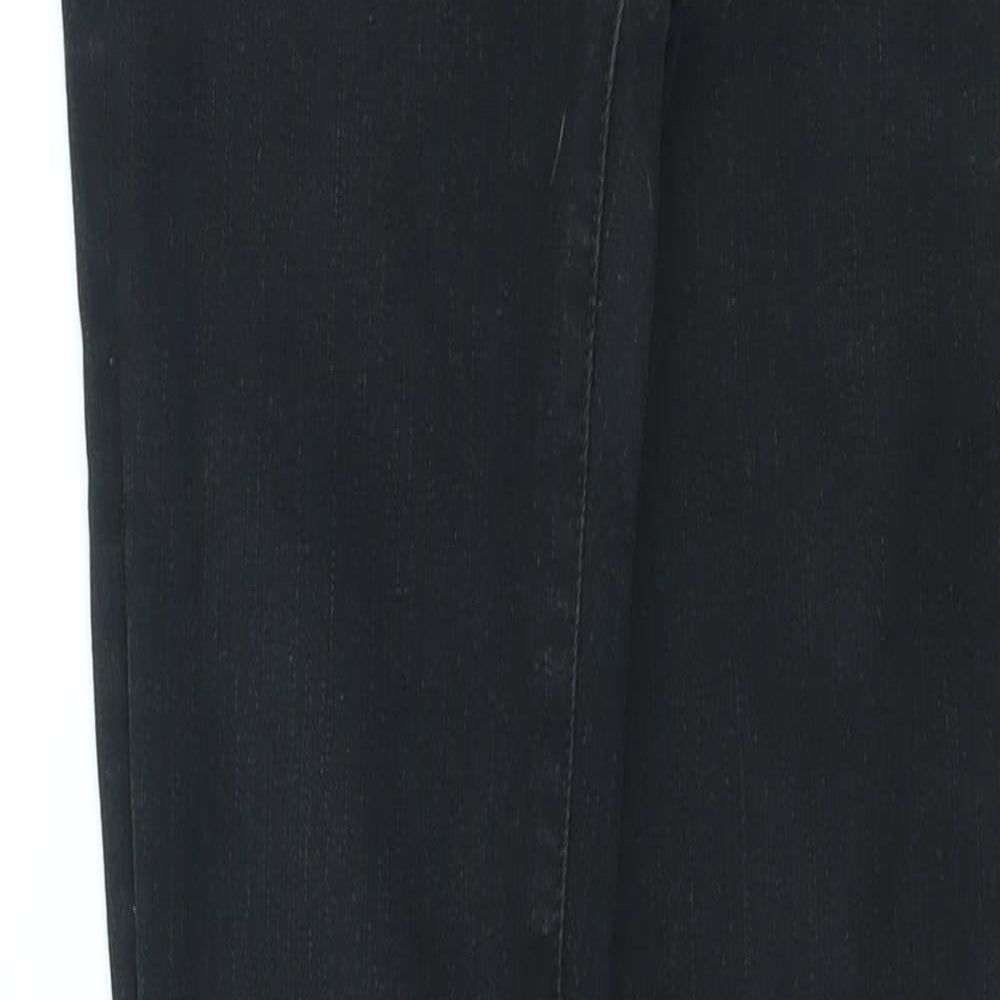Womens UK Size 25 in J Brand Regular Fit Skinny Black Jeans