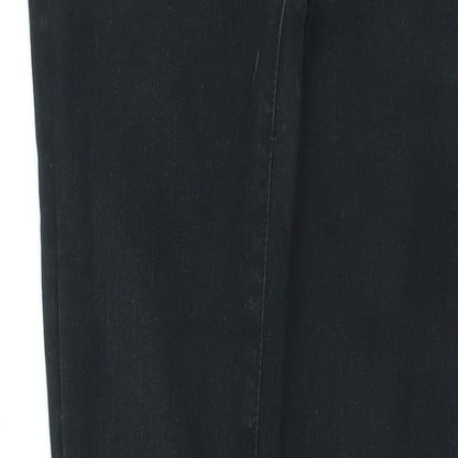 Womens UK Size 25 in J Brand Regular Fit Skinny Black Jeans