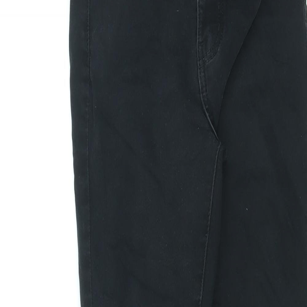 Denim & Co. Womens Black Cotton Skinny Jeans Size 6 L26 in Regular Zip