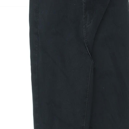 Denim & Co. Womens Black Cotton Skinny Jeans Size 6 L26 in Regular Zip