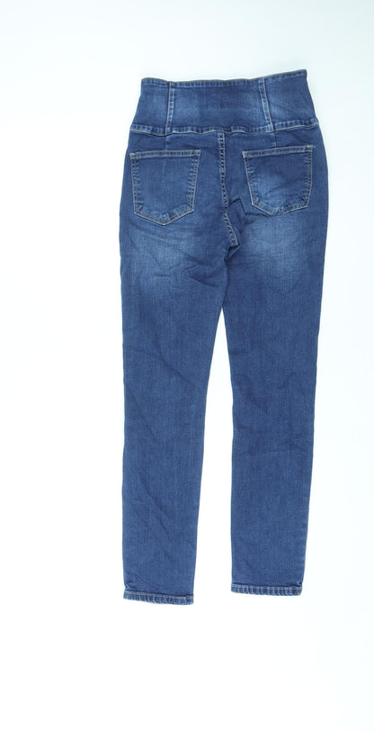 Chou Chou Womens Blue Cotton Skinny Jeans Size M L26 in Regular Zip