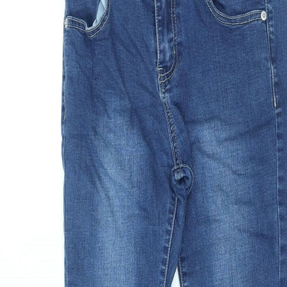 Chou Chou Womens Blue Cotton Skinny Jeans Size M L26 in Regular Zip