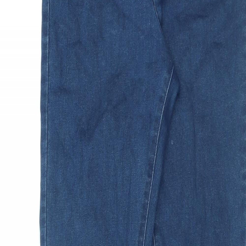 Denim & Co. Womens Blue Cotton Skinny Jeans Size 8 L29 in Regular Zip