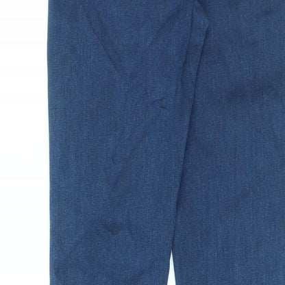 Denim & Co. Womens Blue Cotton Skinny Jeans Size 8 L29 in Regular Zip