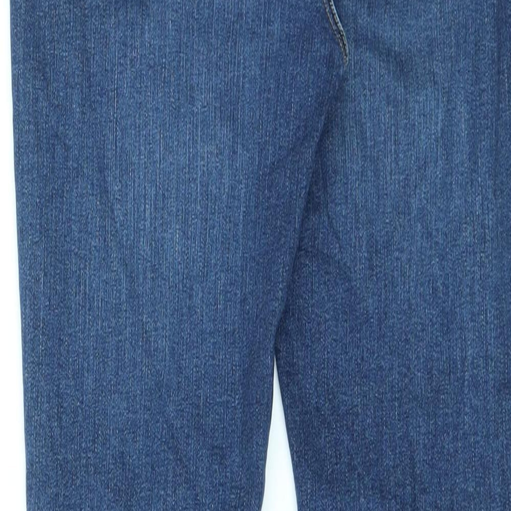 River Island Womens Blue Cotton Skinny Jeans Size 28 in L29 in Regular Zip