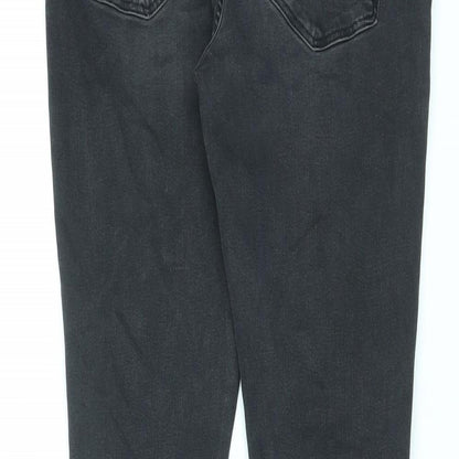 River Island Womens Black Cotton Skinny Jeans Size 32 in L29 in Regular Zip
