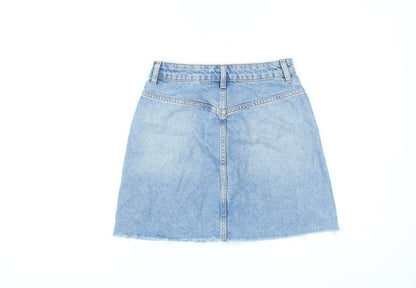 Womens UK Size 6 Topshop A-Line Denim Skirt