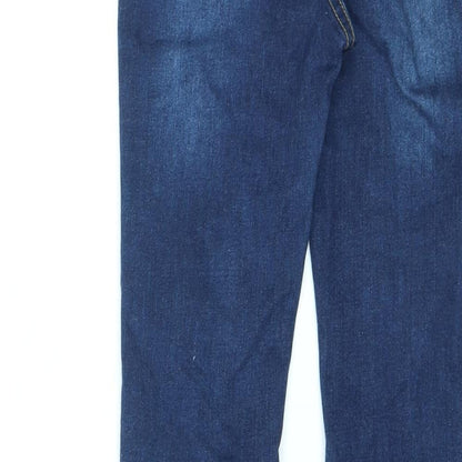 Fashion Nova Womens Blue Cotton Skinny Jeans Size S L28 in Regular Zip