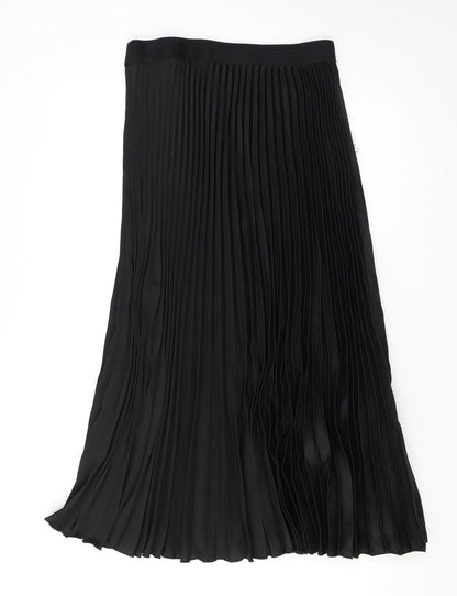 H&M Womens Black Polyester Swing Skirt Size M