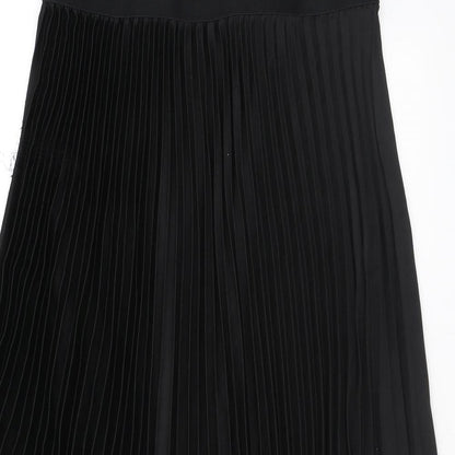 H&M Womens Black Polyester Swing Skirt Size M