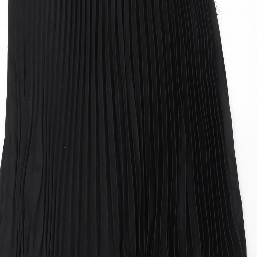 H&M Womens Black Polyester Swing Skirt Size M
