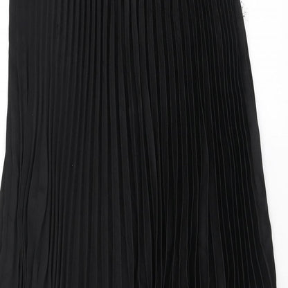 H&M Womens Black Polyester Swing Skirt Size M