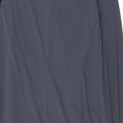 Marks and Spencer Womens Grey Polyester A-Line Size 8 Round Neck Pullover