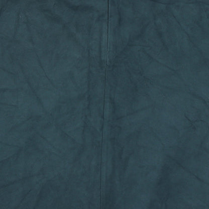 Marks and Spencer Womens Green Polyester Swing Skirt Size 14 Zip