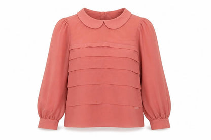 Womens UK Size 8 Topshop Pink Basic Button-Up