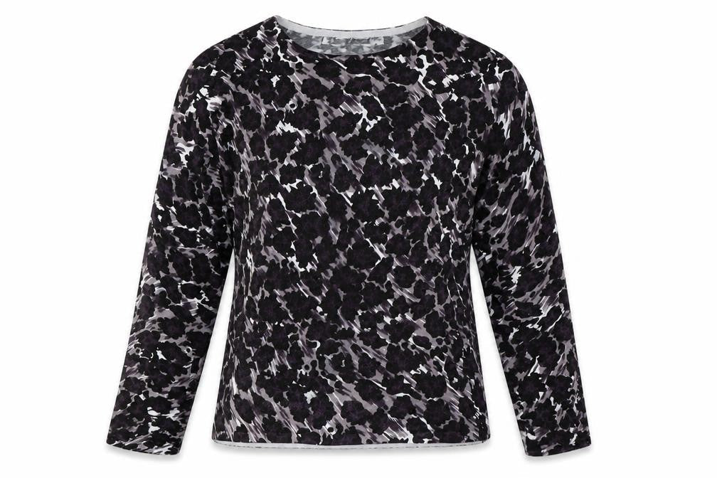 Womens UK Size 14 Pure & Natural Black Basic Blouse