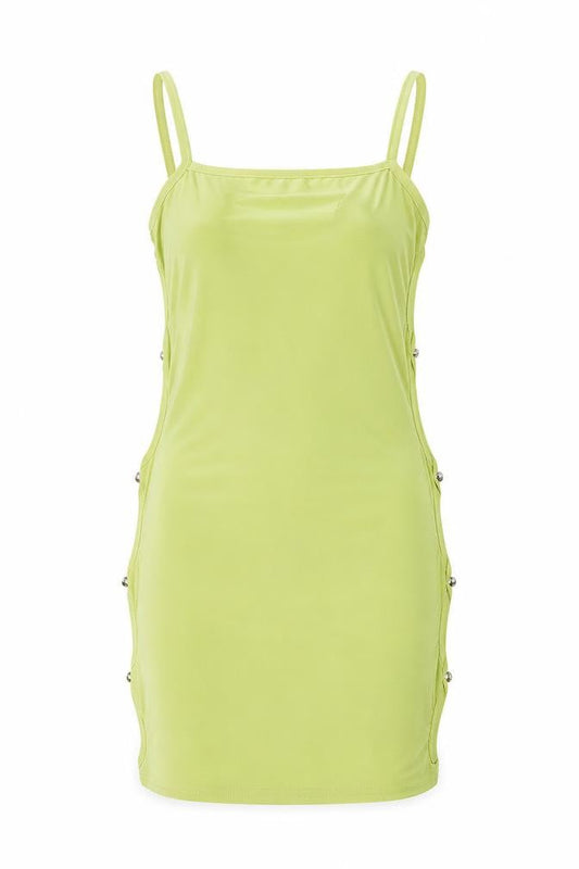 Missy Empire Womens Green Polyester Bodycon Size 8 Square Neck Pullover - Cutout