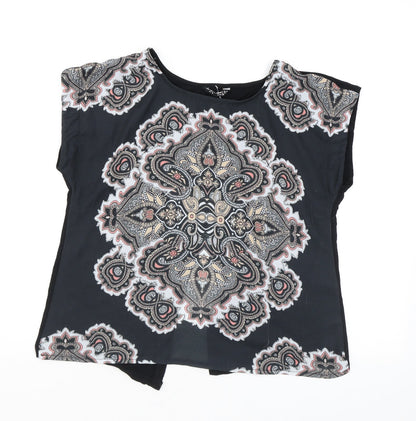 Womens UK Size 6 Select Multicoloured Basic T-Shirt