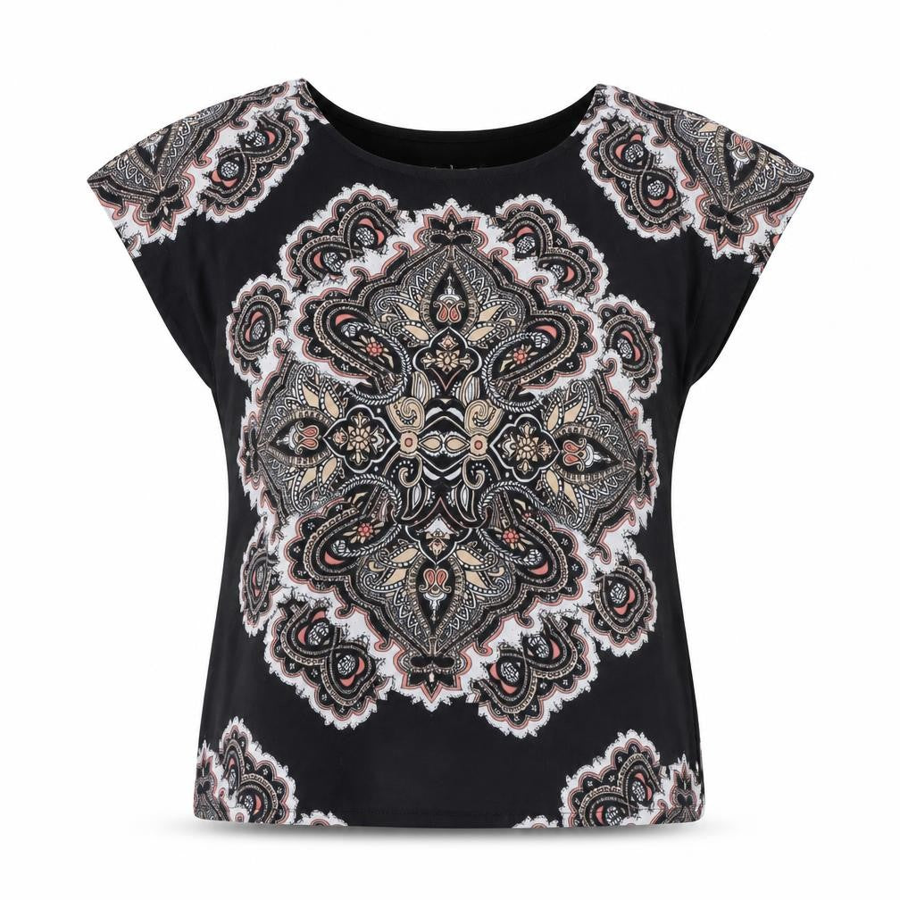Womens UK Size 6 Select Multicoloured Basic T-Shirt