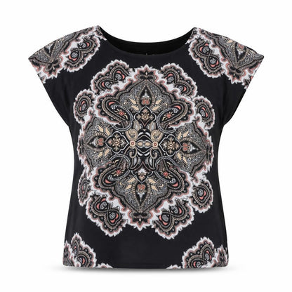 Womens UK Size 6 Select Multicoloured Basic T-Shirt