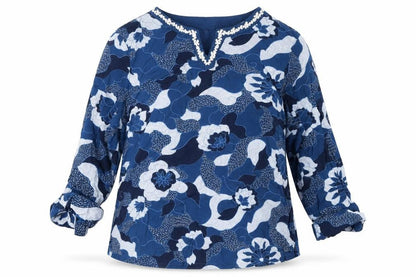 Womens UK Size 10 TIGI Blue Tunic Blouse