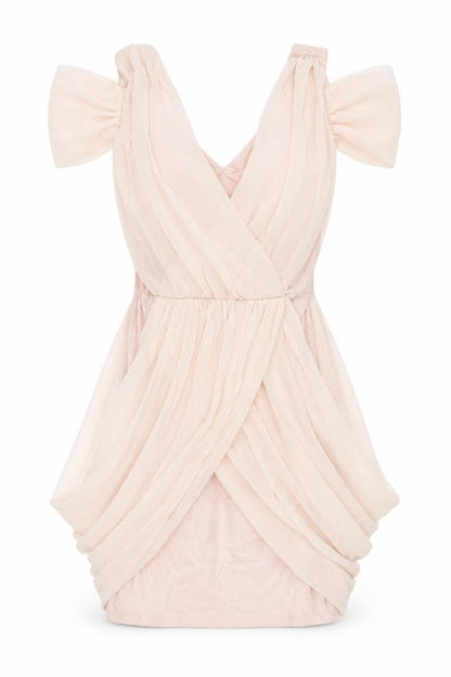 Lipsy Womens Pink Polyester Mini Size 6 V-Neck Pullover