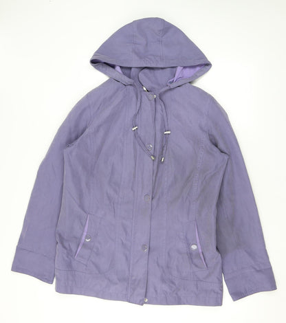 Womens UK Size 12 EWM Purple Anorak Coat