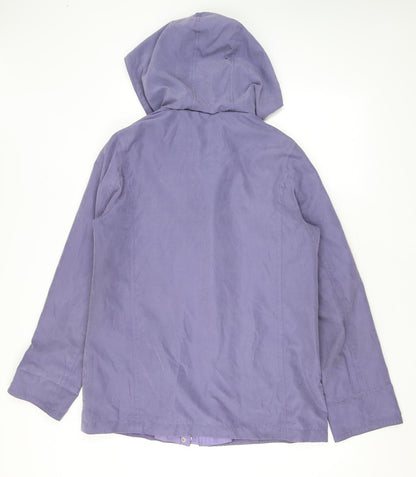 Womens UK Size 12 EWM Purple Anorak Coat