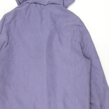 Womens UK Size 12 EWM Purple Anorak Coat