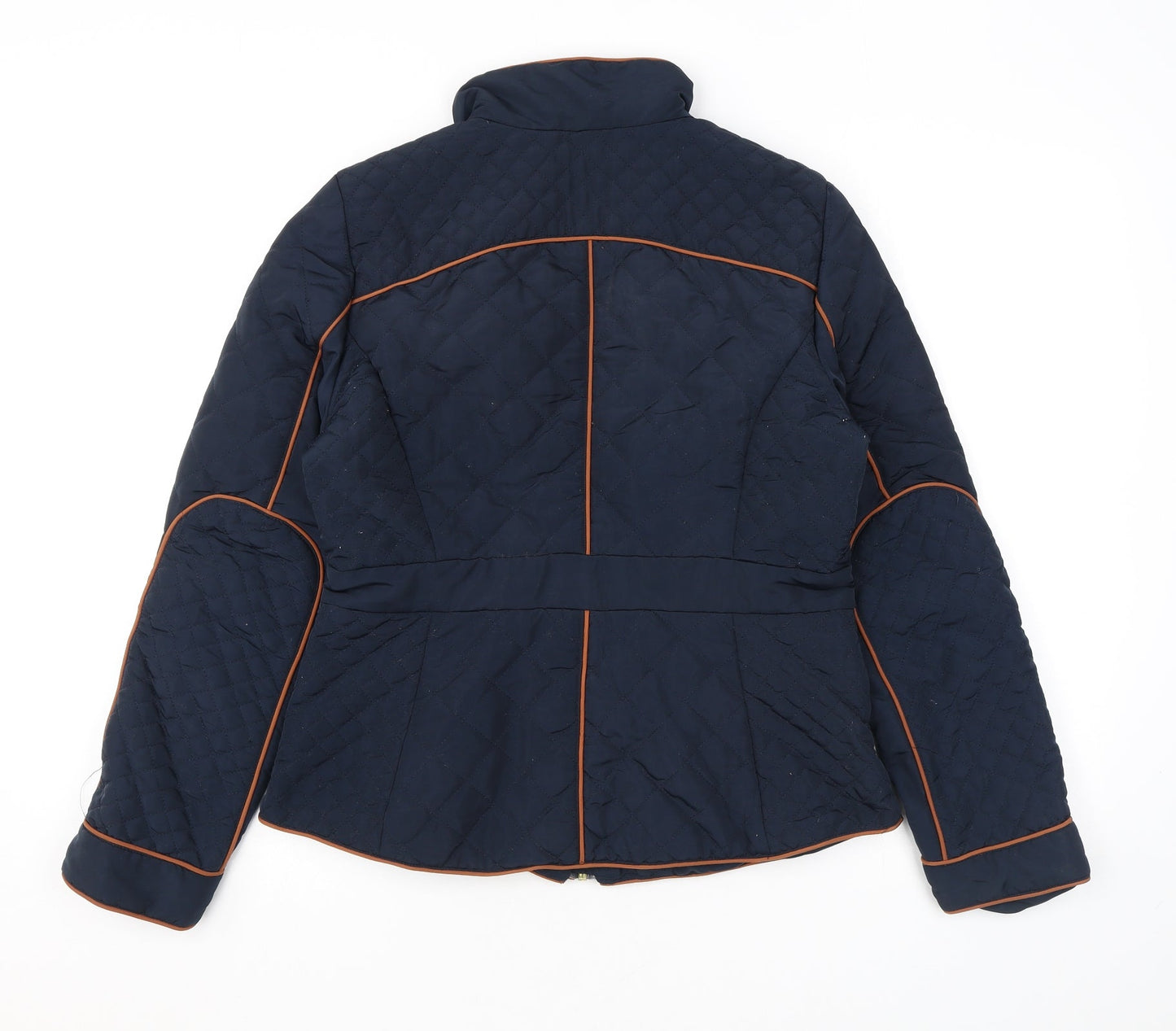 Womens UK Size 12 H&M Blue Quilted Coat