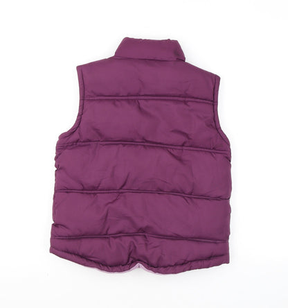Brotes Womens Purple Gilet Coat Size 14 Zip