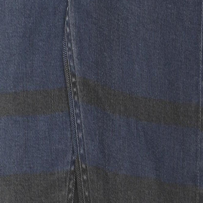 H&M Mens Black Striped Cotton Skinny Jeans Size 31 in L32 in Regular Zip