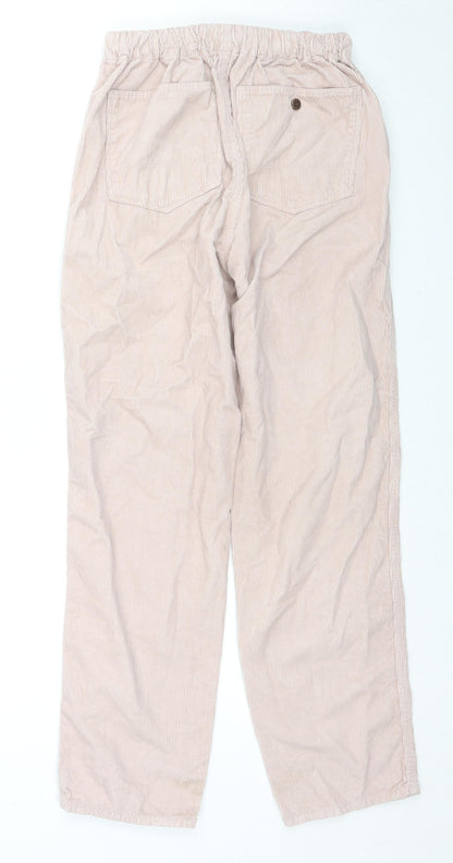 Betterose Womens Pink Cotton Trousers Size 4 L27 in Regular Drawstring - Label Size 0