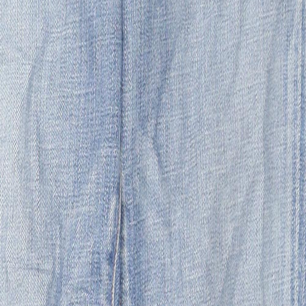 Jerome Dahan Womens Blue Cotton Bootcut Jeans Size 28 in L27 in Regular Zip