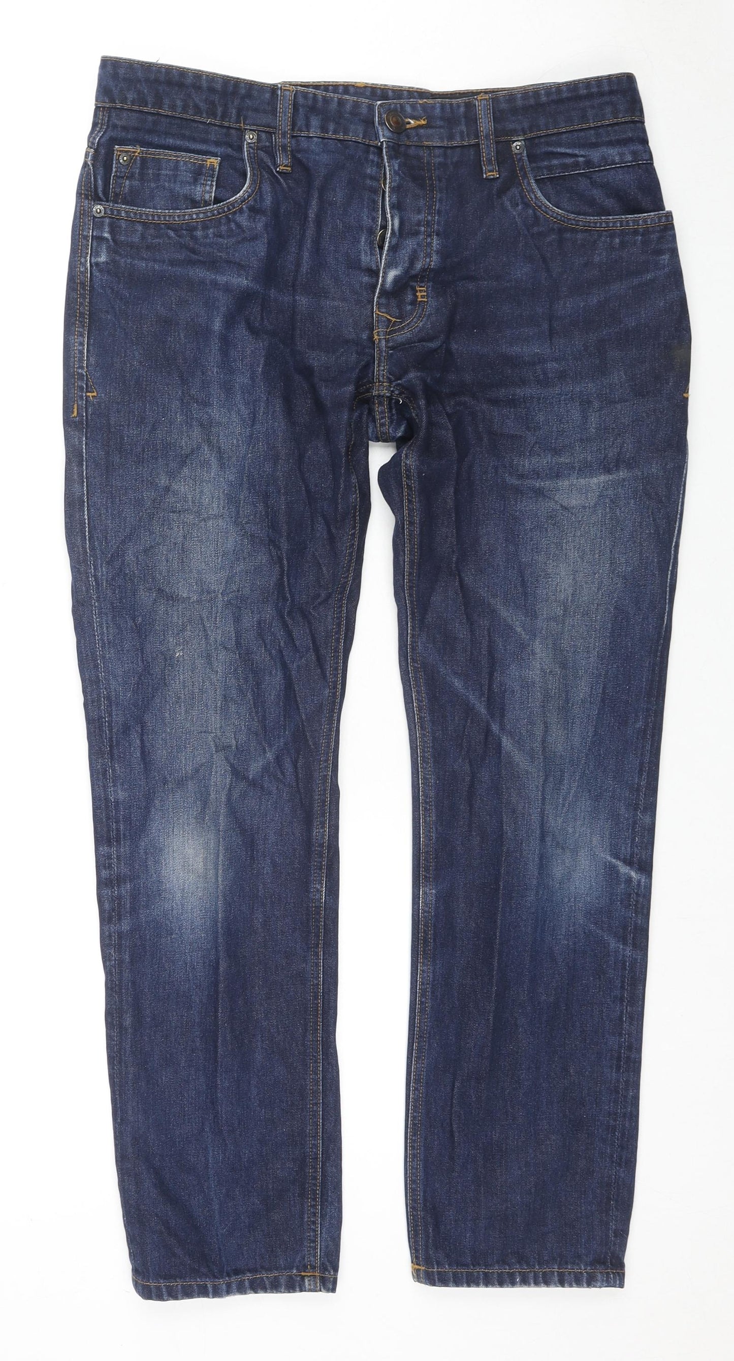 Womens UK Size 34 in Easy Regular Fit Skinny Blue Jeans