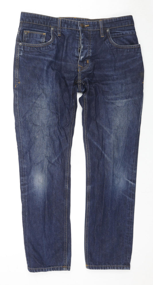Womens UK Size 34 in Easy Regular Fit Skinny Blue Jeans