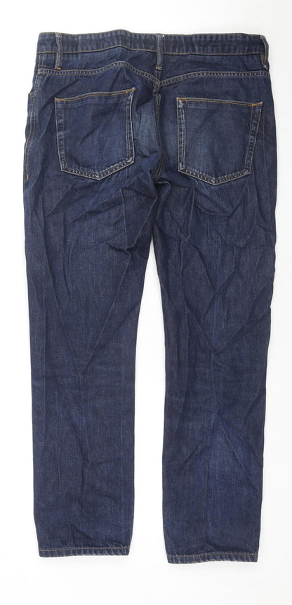 Womens UK Size 34 in Easy Regular Fit Skinny Blue Jeans