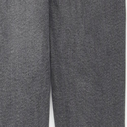 NEXT Womens Black Cotton Skinny Jeans Size 10 L27 in Regular Zip