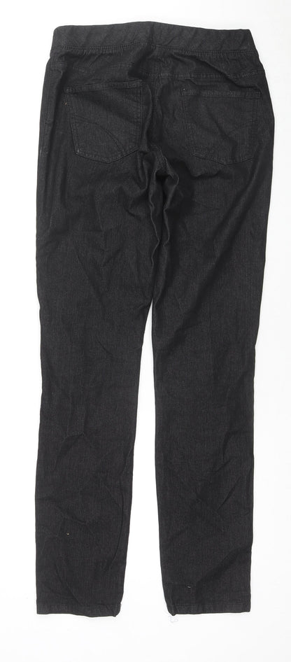 Basic Collection Womens Black Cotton Jegging Jeans Size 12 L31 in Regular Zip