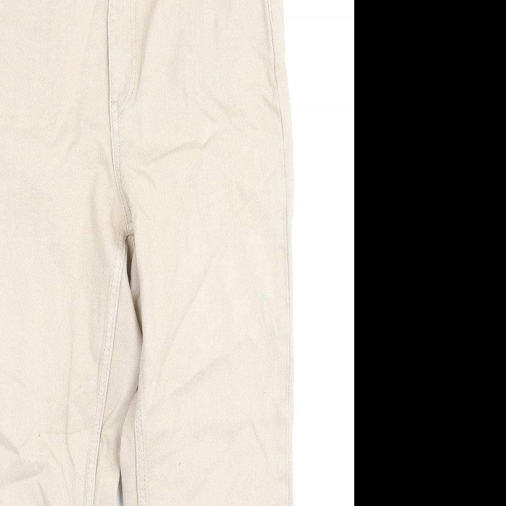 Womens UK Size 12 Lindex Regular Fit Straight Beige Jeans
