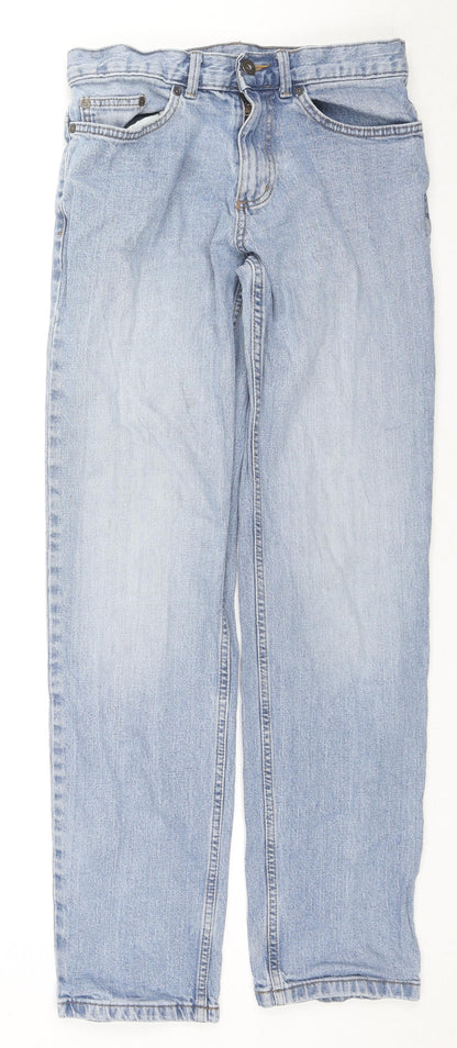 TU Mens Blue Cotton Skinny Jeans Size 30 in L32 in Regular Zip