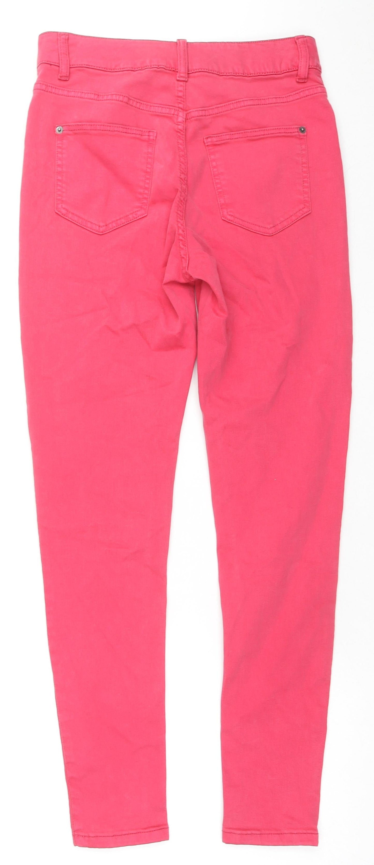 Womens UK Size 10 Marks and Spencer Regular Fit Skinny Pink Jeans