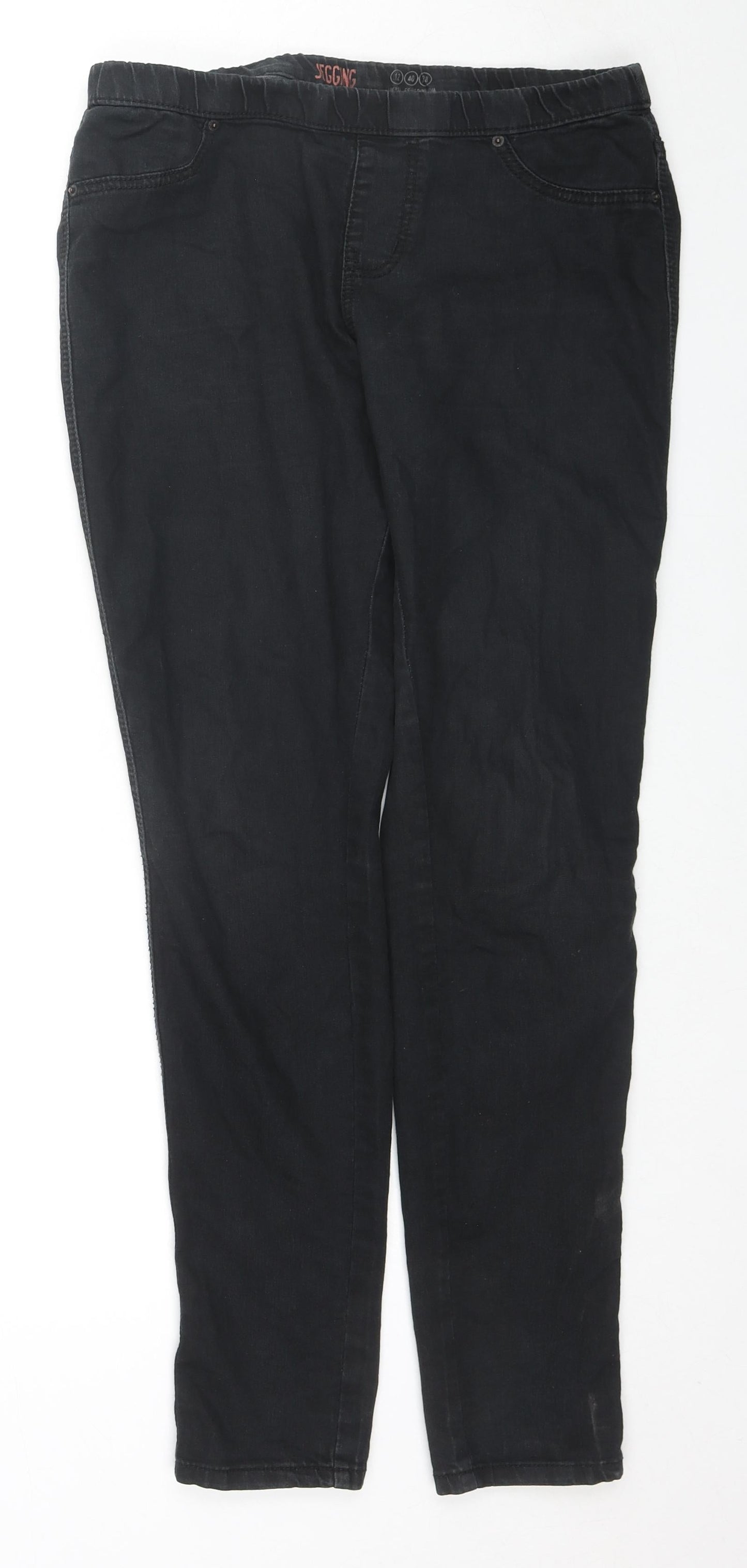 Denim & Co. Womens Black Cotton Skinny Jeans Size 12 L30 in Regular