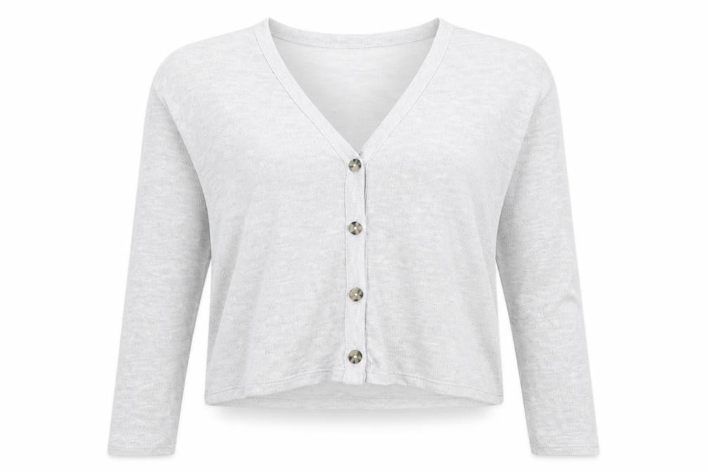 Womens UK Size M H&M Grey Cardigan Jumper