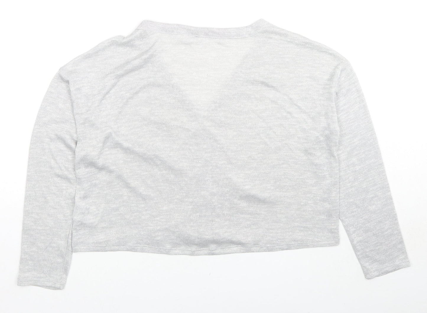 Womens UK Size M H&M Grey Cardigan Jumper