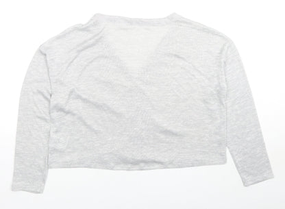 Womens UK Size M H&M Grey Cardigan Jumper