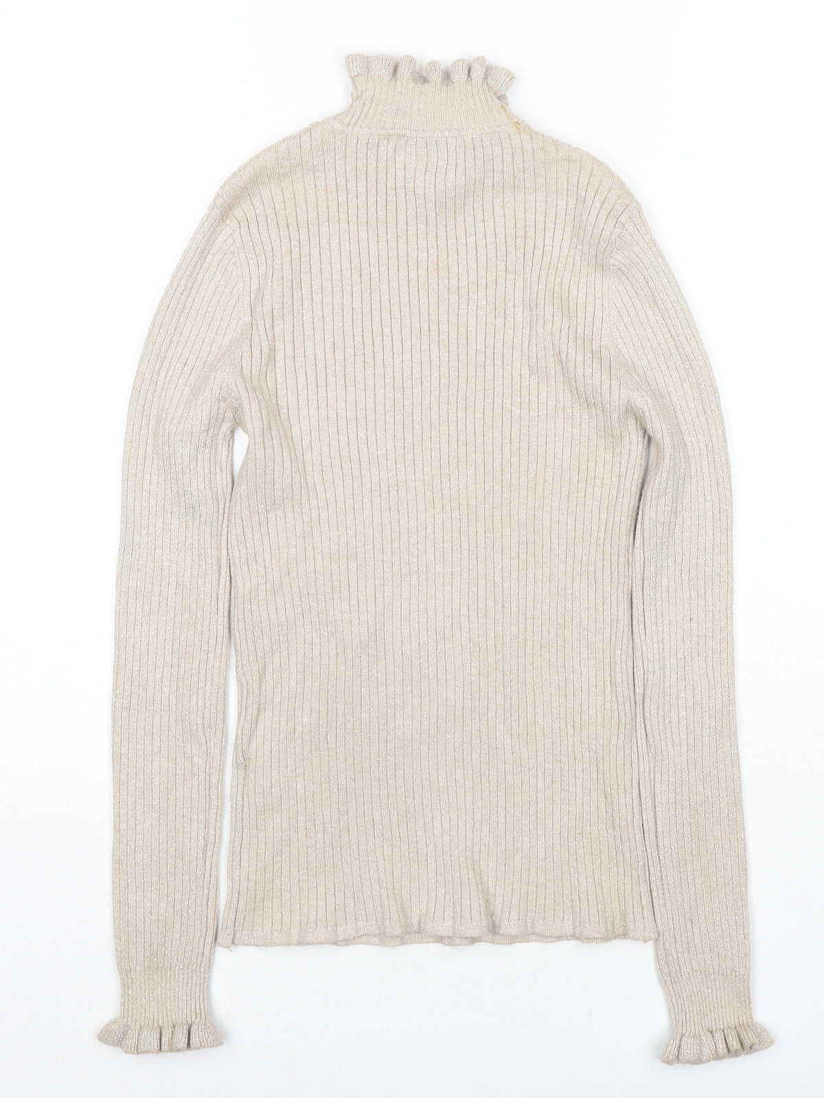 Womens UK Size S CC Fashion Beige Pullover Jumper