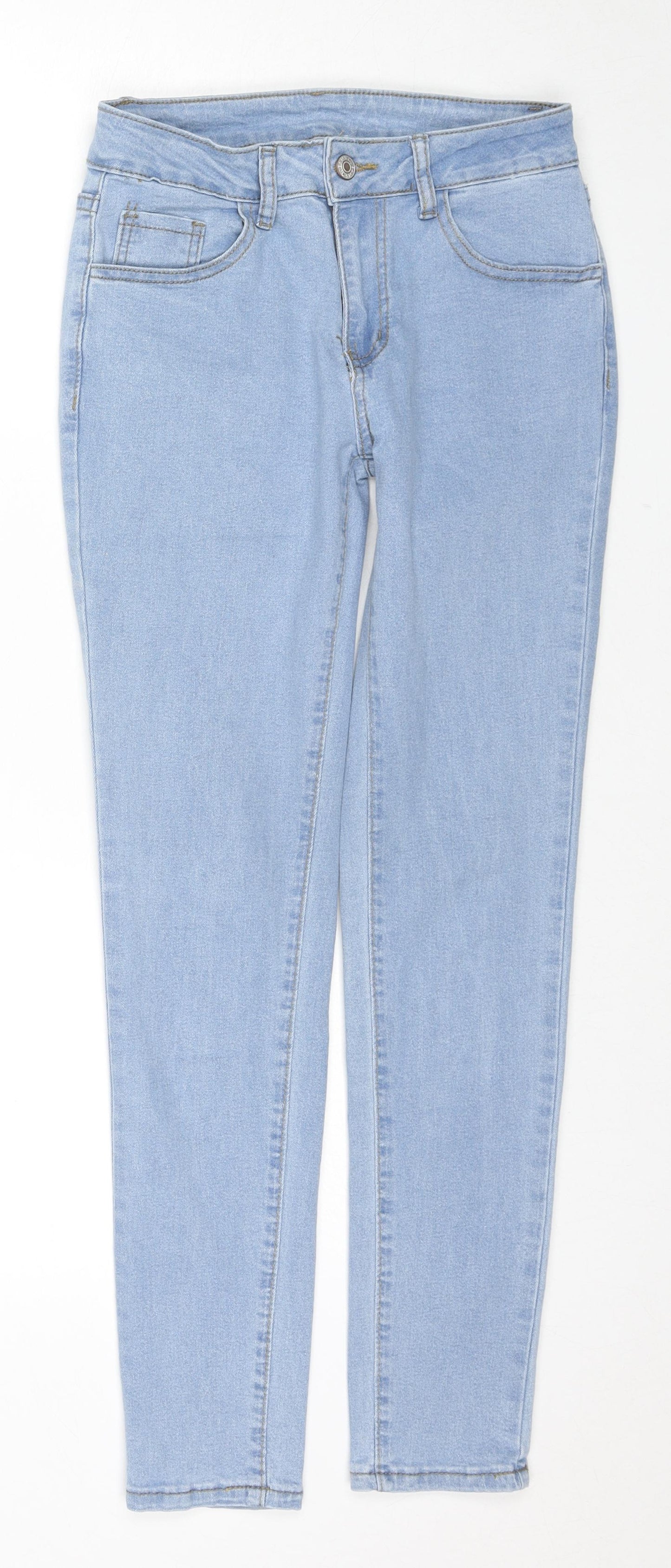 Womens UK Size XS Jeans Regular Fit Skinny Blue Jeans