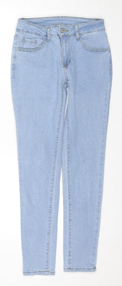Womens UK Size XS Jeans Regular Fit Skinny Blue Jeans